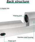 Back view of Hassel Free Electric Heat Shrink Wrapping Machine With Digital Thermostat Control showing stainless steel structure and ports.
