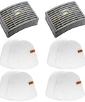 Vacuum Filter Replacement Kit For Shark Powered Lift Away DLX NV580 Series NV581 NV581Q NV585 NV586 Includes Two Post Filters And Four Foam And Felt Filters Part XFFT580 Easy Install For Top Notch Suction And Fresh Air. Image shows two post filters and four foam and felt filters.