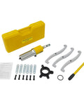 Sick Heavy Duty 20 Ton Hydraulic Puller Kit With 3 Jaw Wheel Bearing Separator For Mechanics And DIY Guys In Yellow Case To Help You Pull Stuck Gears Fast During Engine Repair Jobs Where Power Matters Most; yellow case, 3 jaws