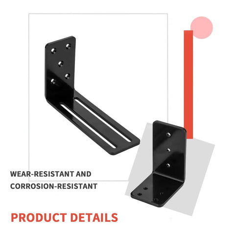 Two Pack U Shaped Door Barricade Brackets For Outswing And Inswing Doors And Gates Drop Open Bar Holder Heavy Duty Durable Q235 Iron