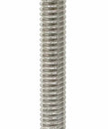 Close-up of a 20 Pack 1/4-20 Stainless Steel 304 Hex Socket Flat Head Cap Screw for Furniture with chamfered edge.