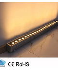Top Shelf Cool White Six Thousand Kelvin Led Wall Washer Light For Indoors Outdoors sleek linear design illuminating wall.