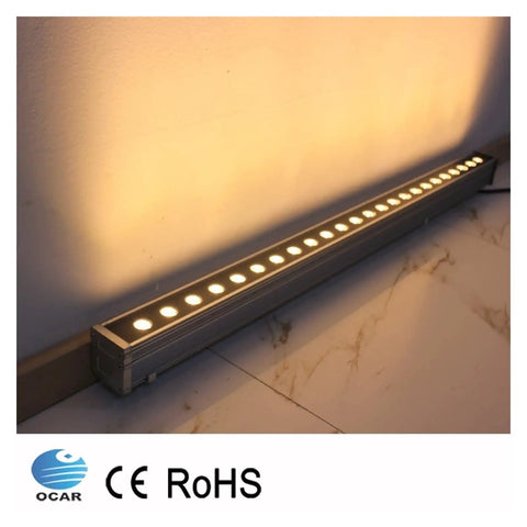 Top Shelf Cool White Six Thousand Kelvin Led Wall Washer Light For Indoors Outdoors sleek linear design illuminating wall.