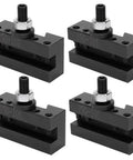 Boring Tool Set 4 Pack For Quick Change CNC Fixtures Pro Grade Shop Ready High Carbon Steel Clamps Secure And Accurate Machining Replacement For 250-101 Compact Storage For Workshop And Toolbox four black 250-101 clamps