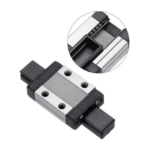 MGN9C Bearing Steel Carriage Block With Plastic Anti Fall Strip For 9mm Linear Motion Slide Rail Guide Black Durable Carriage