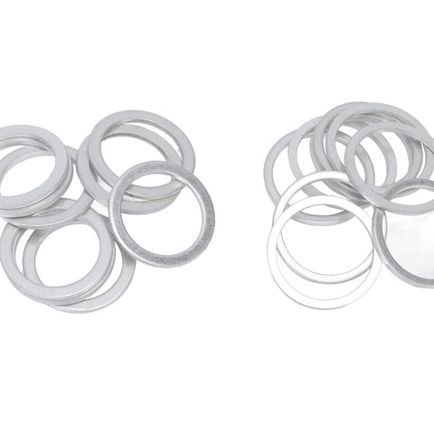 470 Piece Aluminum Alloy Sealing Washer Kit For Auto And Home Use With Rust Resistant Round Flat Washers Set And 18 Standard Sizes.