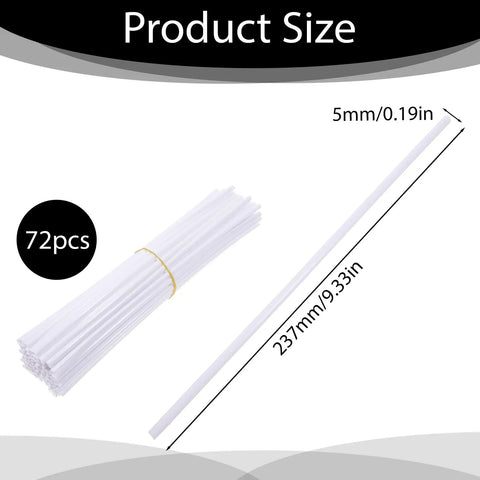 White Spoke Covers 72 Pcs Universal 8 To 21 Inch Reflective Wheel Covers for Dirt Bikes Bicycles Motorcycles Product Size