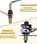 Must Have 7 Pcs Head Rivet Nut Tool Kit M3 To M12 Drop Resistant Manual Or Drill Style Heavy Duty Fastener Installer For Cars And Furniture DIY Jobs, manual tool close-up