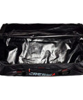 Big Capacity Waterproof Dry Bag For Boating And Travel, 135 Liter Gear Tote With RF Welded PVC Seams, open view of interior