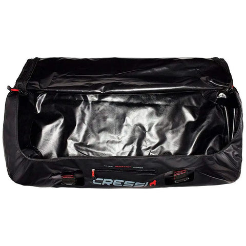 Big Capacity Waterproof Dry Bag For Boating And Travel, 135 Liter Gear Tote With RF Welded PVC Seams, open view of interior