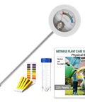 All-In-One Soil Moisture Meter and pH Test Kit for Indoor Outdoor Plants with 200 Plus Plant Care Guide, 100 pH Strips