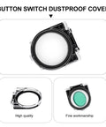 Elevator Button Cover 4 Pack Dustproof Safety Push Button Caps for Washing Machine and Elevator Switches Kid Proof Waterproof and Oil Resistant Durable Clear Plastic Protector Shields