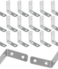 Heavy Duty L Bracket Corner Braces 20 Pack 1.5 Inch Right Angle Mounts For Wood Shelves Cabinets And DIY With Zinc Plated Screws