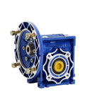 Round Flange Worm Gearbox Reducer For Industrial Use With 30 To 80 To 1 Ratios Input Options 14mm 19mm 24mm And 25mm