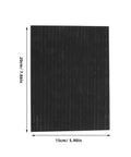 Heavy Duty High Purity Graphite Pad Plate 200 By 150 By 2.5 Mm For Smelting shown with dimensions