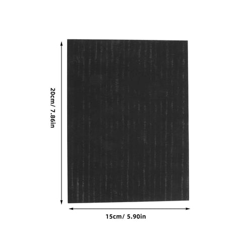 Heavy Duty High Purity Graphite Pad Plate 200 By 150 By 2.5 Mm For Smelting shown with dimensions