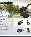 Front Steering Knuckle And Wheel Bearing Hub Assembly Left Replacement For Ford Escape 2005 To 2012 Mercury Mariner 2005 To 2011 Mazda Tribute 2005 To 2006 One Piece Loaded Knuckle Restores Alignment And Smooth Steering with various views against a car background.