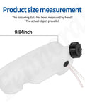Fuel Tank Replacement Kit For Lawn Mowers Fits Husqvarna Craftsman Poulan Weedeater And Weedeater Lawn Mower 501424344, 9.84-inch tank