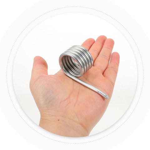 Heavy Duty 6 Pack Stainless Steel Compression Springs For Mop Bucket Replacement, shown in hand, designed for effective water squeezing.