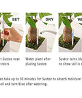 Bundle Of 2 Small Green Refillable Soil Moisture Meters For Indoor Potted Plants Leave In Probes That Continuously Track Soil Moisture Humidity And Water Level For Succulents And Small Pots No Fuss, set dry wet guide
