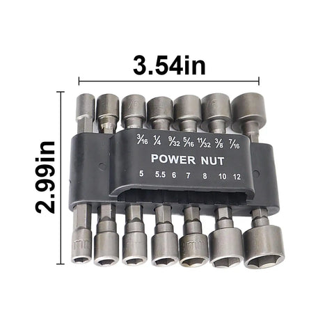 Hex Socket Driver Bit Set For Power Drills And Electric Screwdrivers Multi Size One Quarter Hex Bits for DIY, durable steel