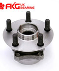 Front view of Front Wheel Bearing Hub Assembly for 2004-2009 Toyota Prius, 5 lugs, front position replacement, OE quality hub kit.