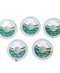 5 Piece Solder Wick Set For Electronics Repair, Alloy Copper Desoldering Braid In 1.5mm To 3.5mm Widths displayed in packaging