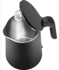 Enfinigy Cool Touch 1 Liter Electric Kettle Cordless Tea Kettle For Hot Water Black Compact Open Lid View