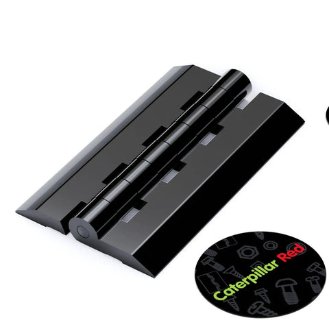 Self Adhesive Black Acrylic Hinges 75mm Height 45mm Width Piano Hinge Pack Of 4 No Glue Needed Durable Tape On Mounts