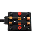 Double Pole Double Throw Knife Switch For Hands On Electricity Lab Safe Visual Two Circuit Disconnection Educational Teaching Tool And Practical Electrical Switchgear For Classroom Experiments, black bakelite base