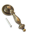Antique Bronze Drawer Pulls 4 Pack With Screws, Vintage Decorative Handles For Furniture, zinc alloy with intricate design