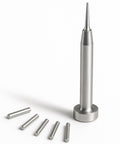 Hinge Pin Repair Kit For Zippo Lighters 2003 And Later, 5 Premium Hinge Pins Plus 1 Precision Installation Tool, nickel silver