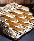 3D Wooden Card Holder Puzzle for Board Games A Sliding Card Case That Holds Up to 12 Decks Perfect for Family Game Night Tabletop and Role Playing Sessions A Mechanical Wood Build Kit for Adults, wooden 12-deck card holder