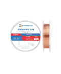 Ultra Fine 0.02mm 120m Pure Copper Jump Wire For Phone PCB BGA Soldering And Fingerprint Repair in spool packaging.