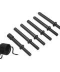 Heavy Duty Pneumatic Air Hammer Kit With Stainless Steel Rivet Tool And Chisel Bits For Smooth Automotive Repair And Rough Work Environments, black bits
