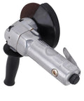 Badass 4 Inch Pneumatic Angle Grinder And Polisher Tool 11000 Rpm High Speed Air Sander with alloy body and black handles.