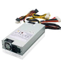 Beefy 300W Server Power Supply For Industrial Control Systems, Compatible With 300-601U, Rugged Workhorse Power Solution For Rack And Embedded Controllers Great For Durable High Load Environments., gray metal server PSU with fan and cable connectors