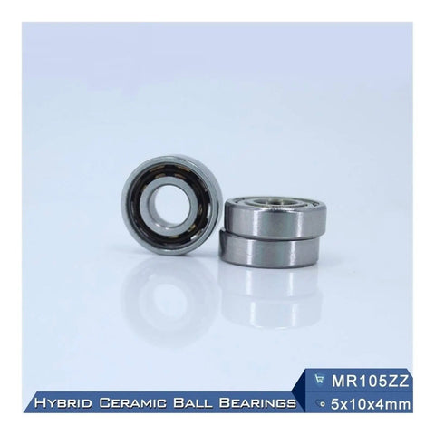 Top Grade Mr105 3NC Hybrid Ceramic Bearings For Industrial Motors And Spindles Featuring Abrasive Resistant Si3N4 Balls with ABEC 1 precision.