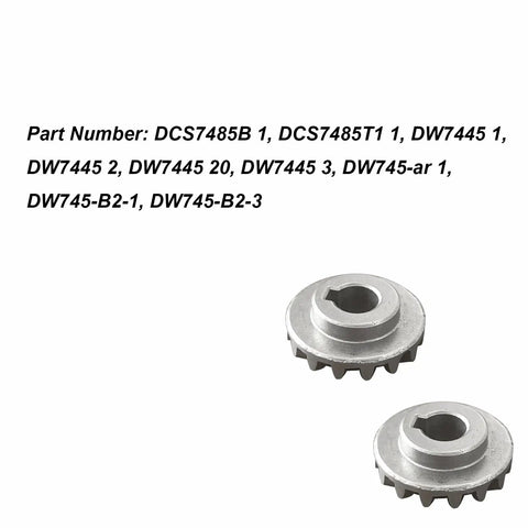 Two Pack Table Saw Bevel Gear Replacement Kit, Helical Metal Gear For Smooth, Precise Cuts, 5140061-65 Compatibility, product parts