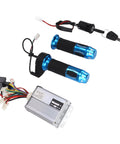 48V 1000W Brushed Motor Speed Controller with ignition switch, blue throttles and aluminum enclosure for bikes