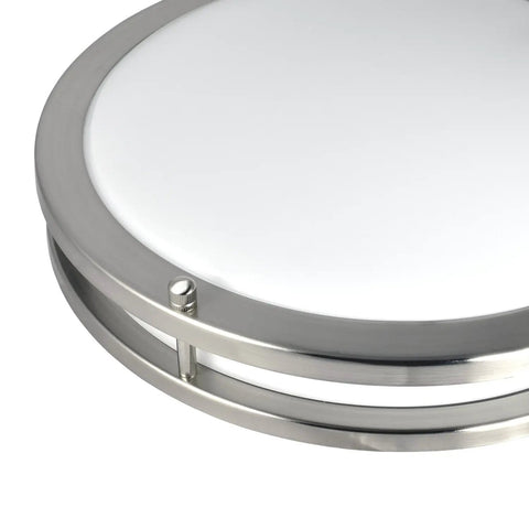 Close-up detail of 18 Inch LED Flush Mount Ceiling Light With Five CCT Modes 2700K To 5000K Dimmable 24W 2160 Lumens