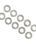 High Performance Steel Shielded RC Ball Bearings Kit For One Tenth And One Eighth Remote Control Cars Ten Pieces Silver