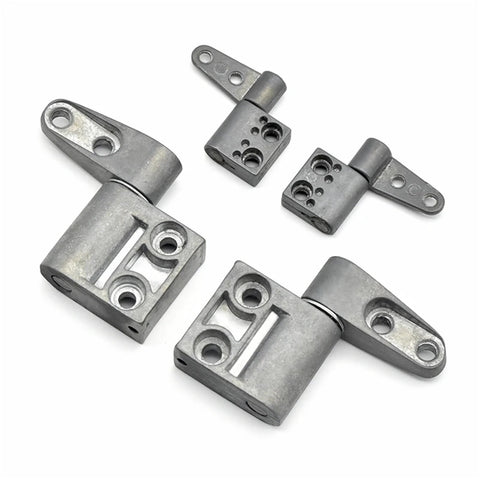 Stop at Will constant torque hinge set, gray metal, five pieces
