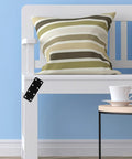 White bench featuring 12 Piece Thickened Flat Iron Brackets Black Heavy Duty Corner Braces For Wood Frame Repair And Furniture Assembly