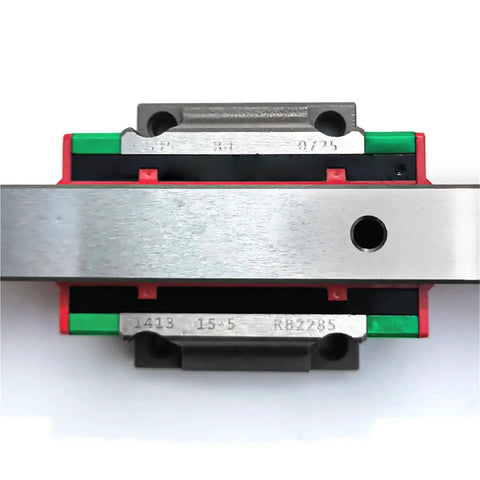 Grab Smooth Linear Guide Rail With Slider For High Precision Motion Control 100mm Wide Runner Track top view of slider and rail assembly.