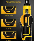 Cordless Three Eighths Inch Ratchet Wrench 16.8V Power Tool With 40 Ft-Lbs Torque At 400 RPM, battery power indicators shown