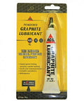 Front view of AGS Graphite Lubricant bottle, powdered graphite, 0.21 oz (6 g), automotive use.