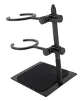 Adjustable Pour Over Coffee Brewer Stand With Double Tier Glass Carafe And Filter Cup Rack Smooth Swivel Base for easy use.