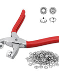 Heavy Duty Snap Fastener Pliers Kit With 100 Snap Buttons For DIY Fabric Sewing Leather Craft And Clothing Repair Easy Press Tool