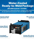 Coolmate 1S for Syncrowave 212 Water Cooled TIG Welder With Auto-Set LCD Interface AC/DC TIG For Steel Aluminum